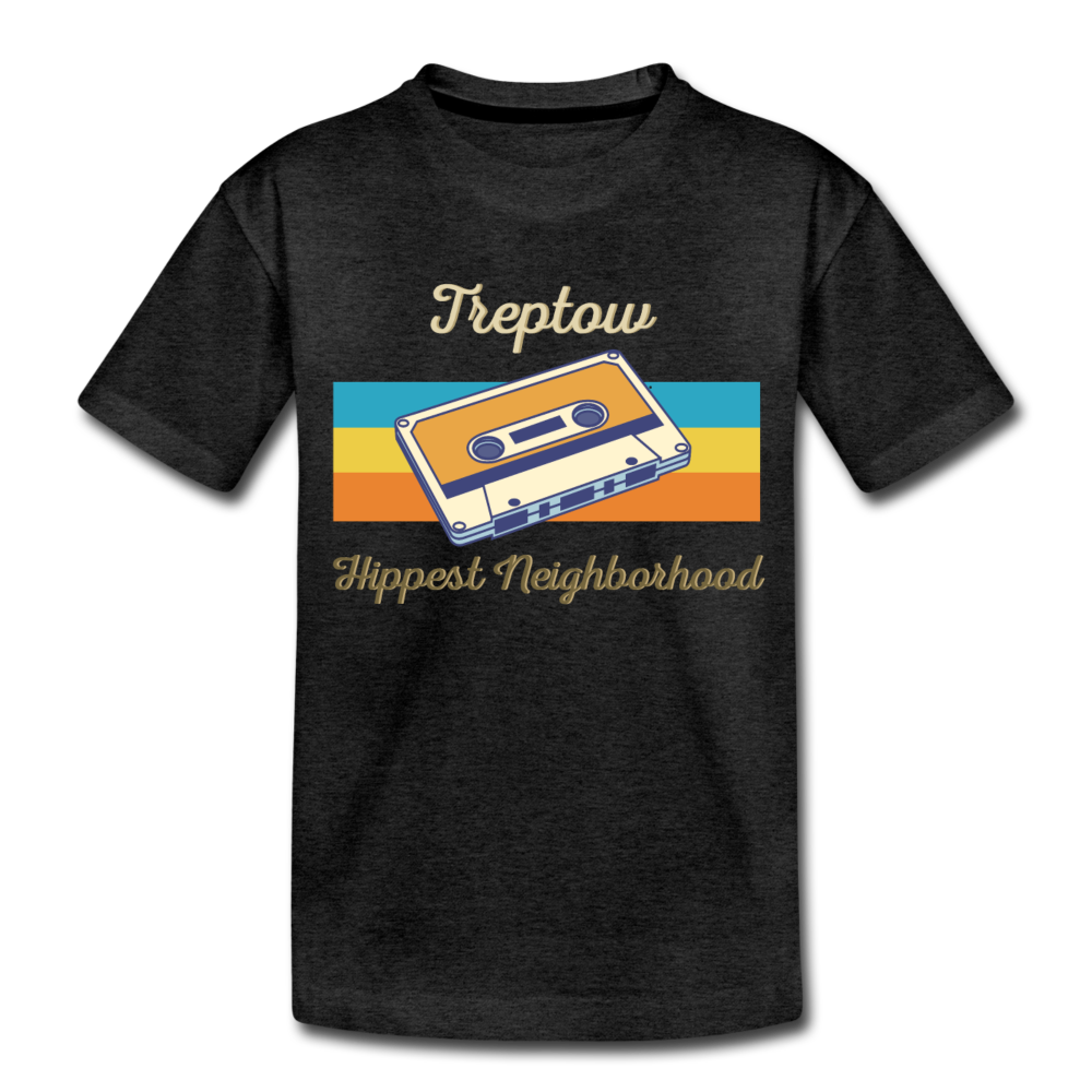 Treptow Hippest Neighborhood - Teenager Premium T-Shirt - charcoal grey