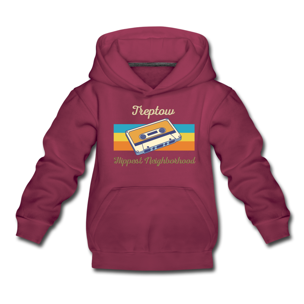 Treptow Hippest Neighborhood - Kinder Premium Hoodie - bordeaux