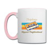 Treptow Hippest Neighborhood - Tasse zweifarbig - white/pink