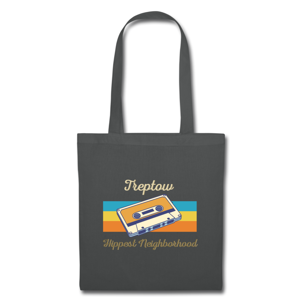 Treptow Hippest Neighborhood - Stoffbeutel - graphite grey