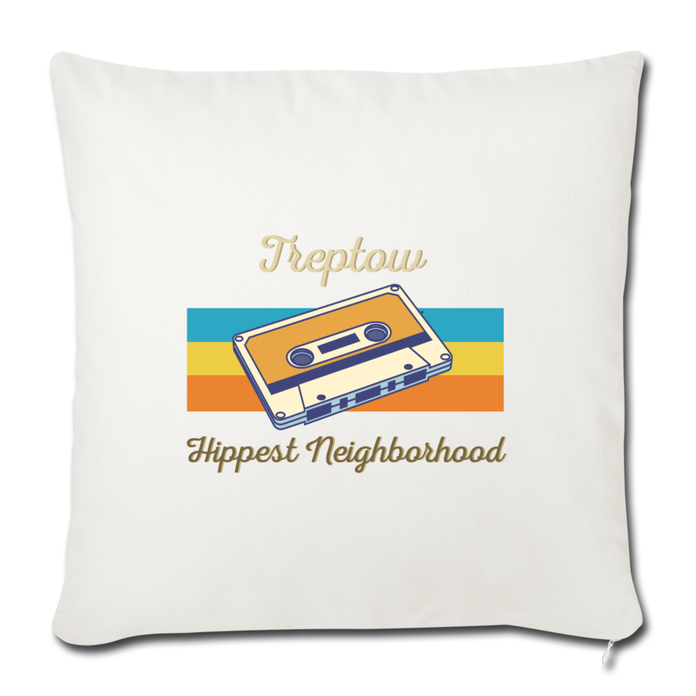 Treptow Hippest Neighborhood - Sofakissen mit Füllung (45 x 45 cm) - natural white
