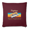 Treptow Hippest Neighborhood - Sofakissen mit Füllung (45 x 45 cm) - burgundy