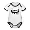 Zehlendorf Berlin - Baby Bio-Kurzarm-Kontrastbody - white/black