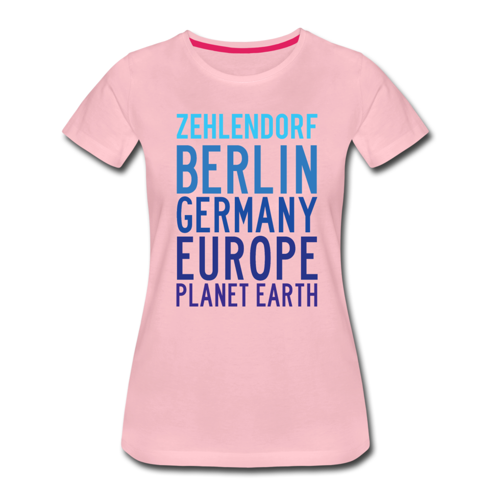 Zehlendorf Planet Earth - Frauen Premium T-Shirt - rose shadow
