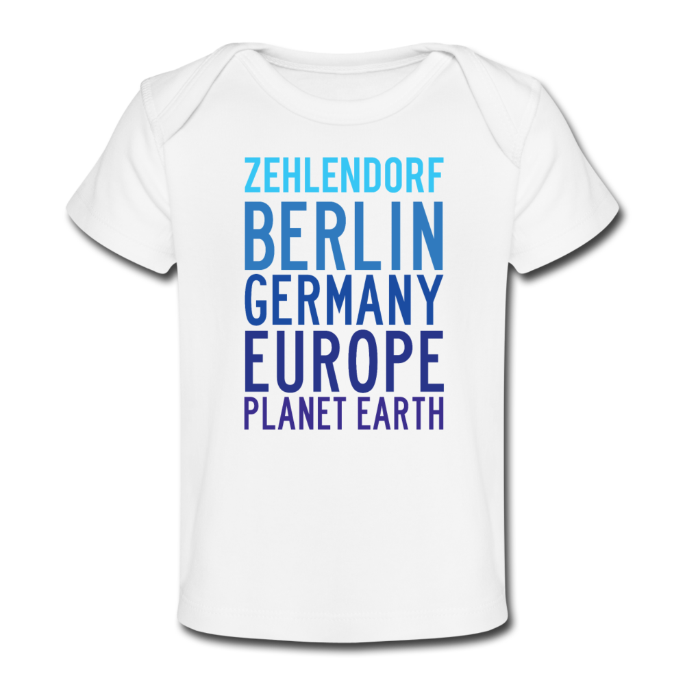 Zehlendorf Planet Earth - Baby Bio T-Shirt - white