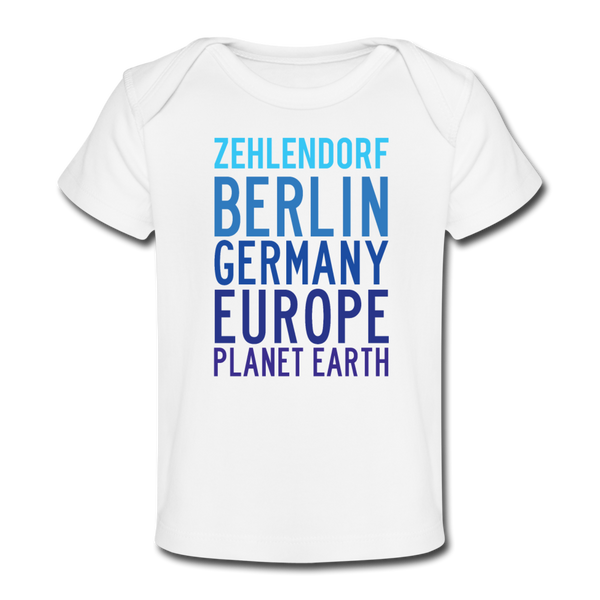 Zehlendorf Planet Earth - Baby Bio T-Shirt - white