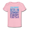 Zehlendorf Planet Earth - Baby Bio T-Shirt - light pink