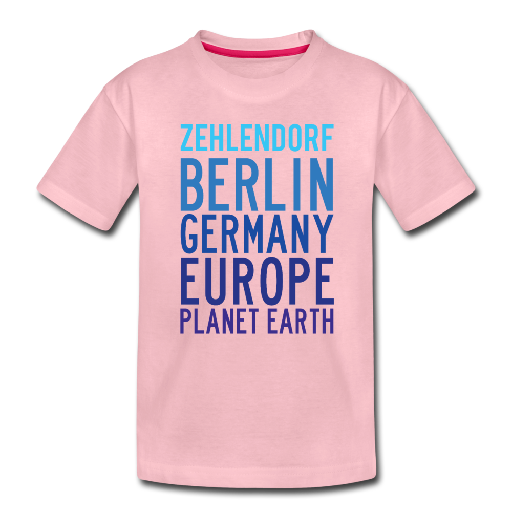 Zehlendorf Planet Earth - Kinder Premium T-Shirt - rose shadow