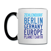 Zehlendorf Planet Earth - Tasse zweifarbig - white/black