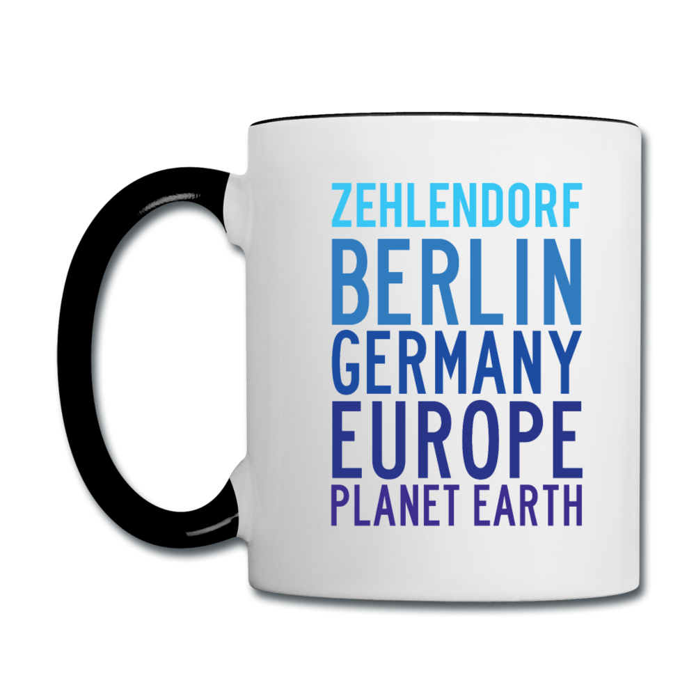 Zehlendorf Planet Earth - Tasse zweifarbig - white/black