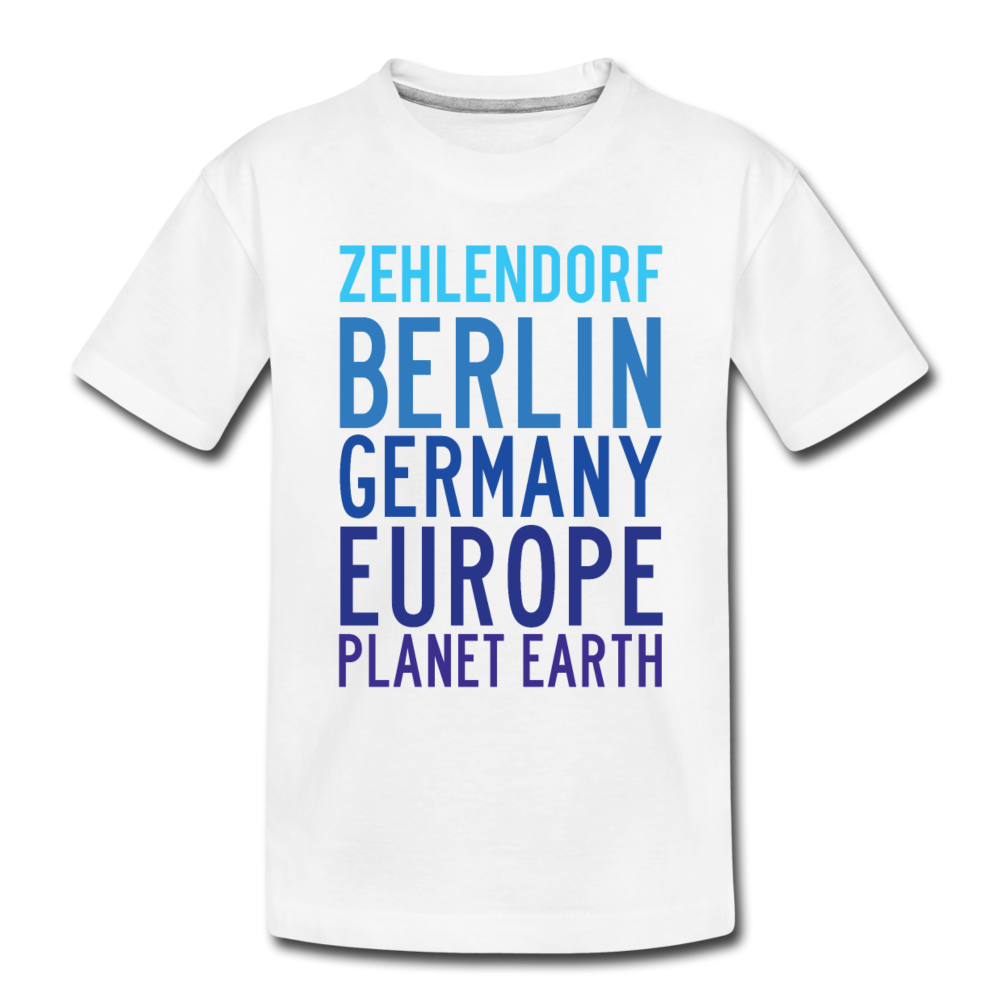 Zehlendorf Planet Earth - Teenager Premium T-Shirt - white