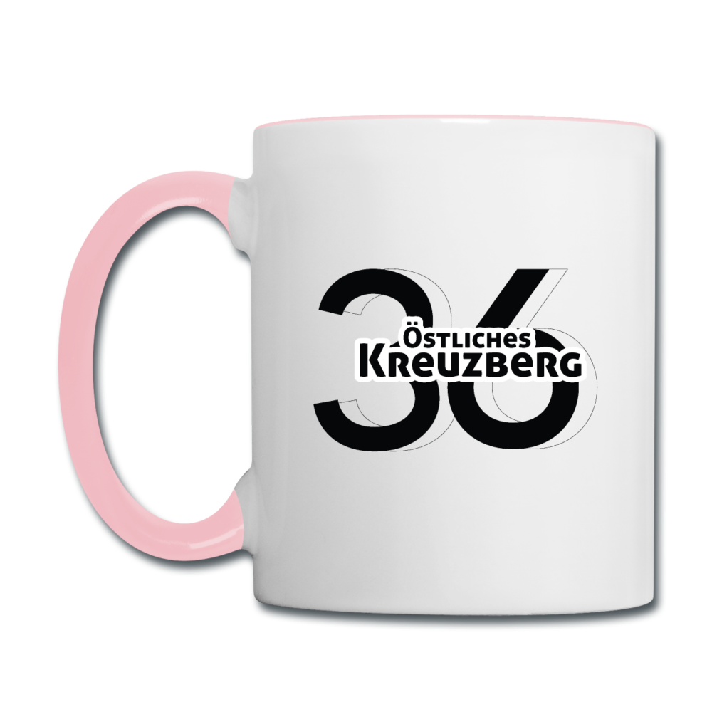 Östliches kreuzberg - Tasse zweifarbig - white/pink