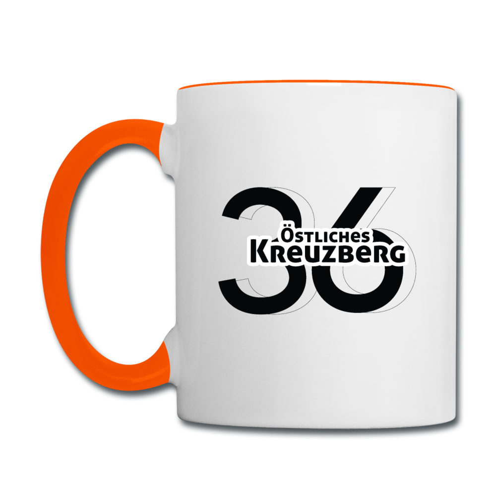 Östliches kreuzberg - Tasse zweifarbig - white/orange