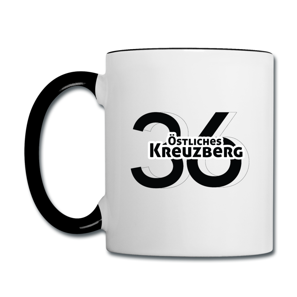 Östliches kreuzberg - Tasse zweifarbig - white/black