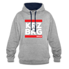 KRZBRG - Kontrast Hoodie - heather grey/navy