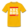 KRZBRG - Kinder Premium T-Shirt - sun yellow