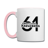Westliches Kreuzberg  - Tasse zweifarbig - white/pink
