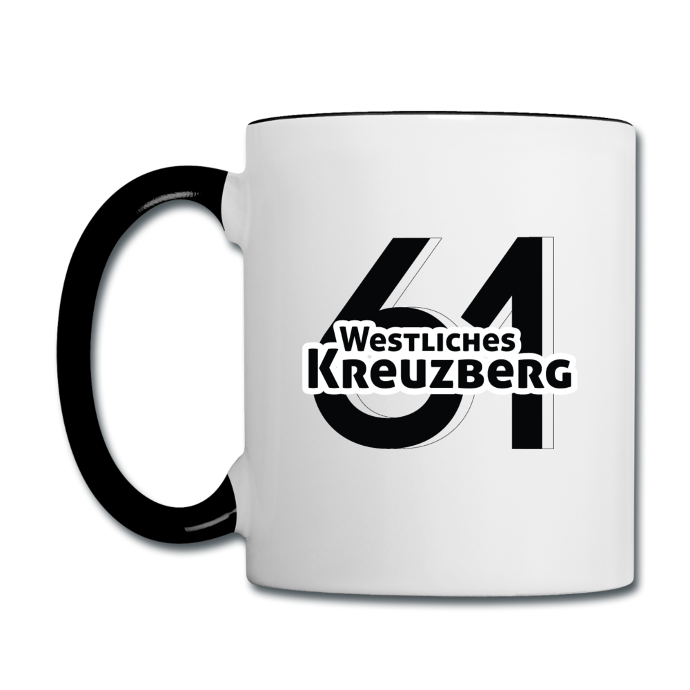Westliches Kreuzberg  - Tasse zweifarbig - white/black