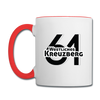 Westliches Kreuzberg  - Tasse zweifarbig - white/red