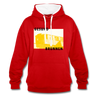 Gesundbrunnen Metro - Kontrast Hoodie - red/white
