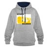 Gesundbrunnen Metro - Kontrast Hoodie - heather grey/navy