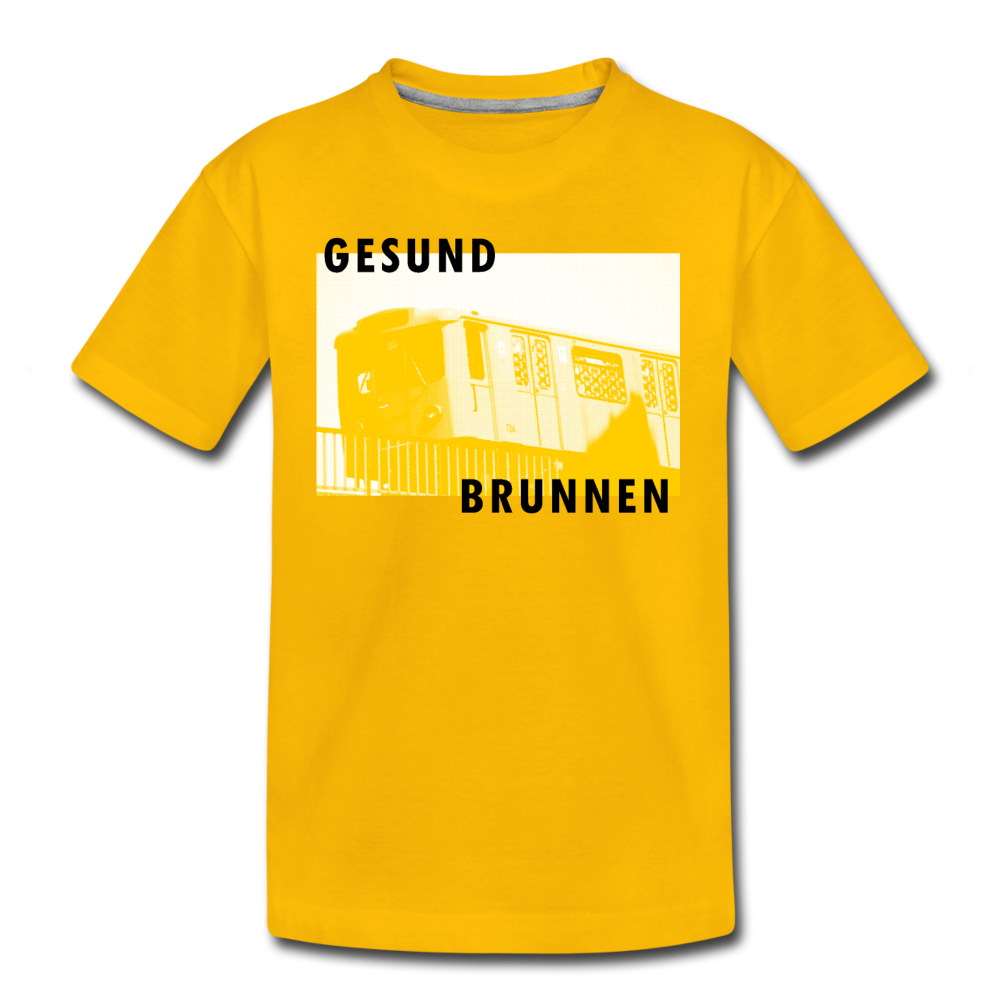Gesundbrunnen Metro - Teenager Premium T-Shirt - sun yellow