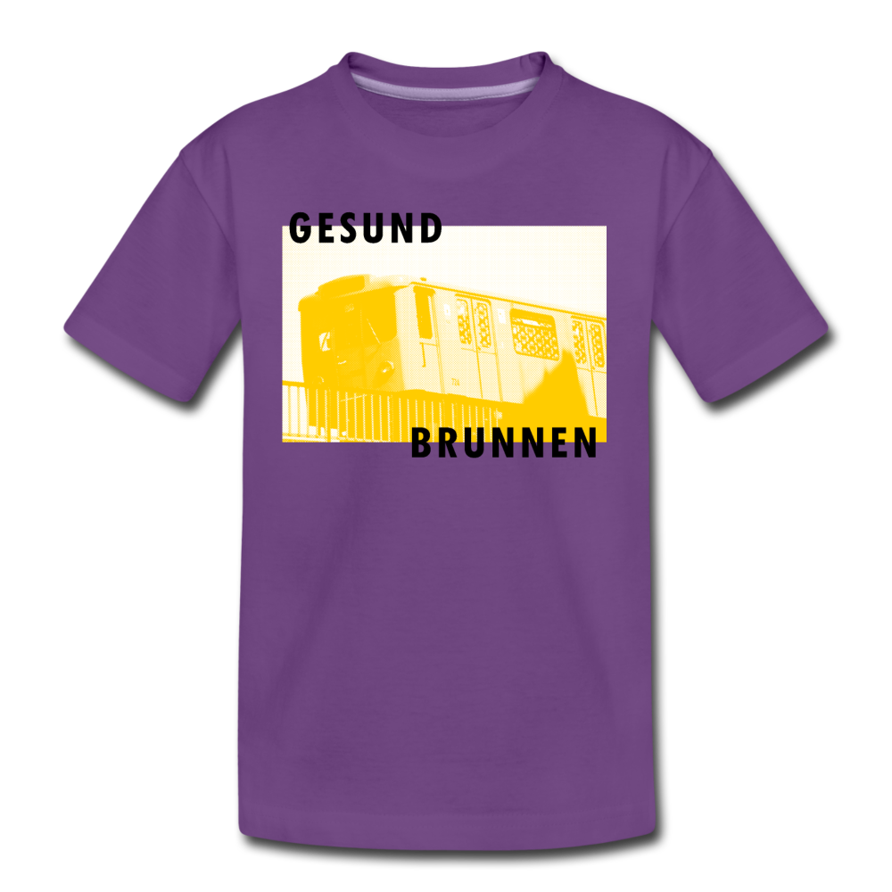 Gesundbrunnen Metro - Teenager Premium T-Shirt - purple