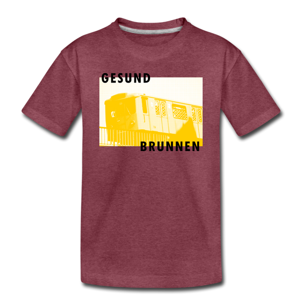 Gesundbrunnen Metro - Kinder Premium T-Shirt - heather burgundy