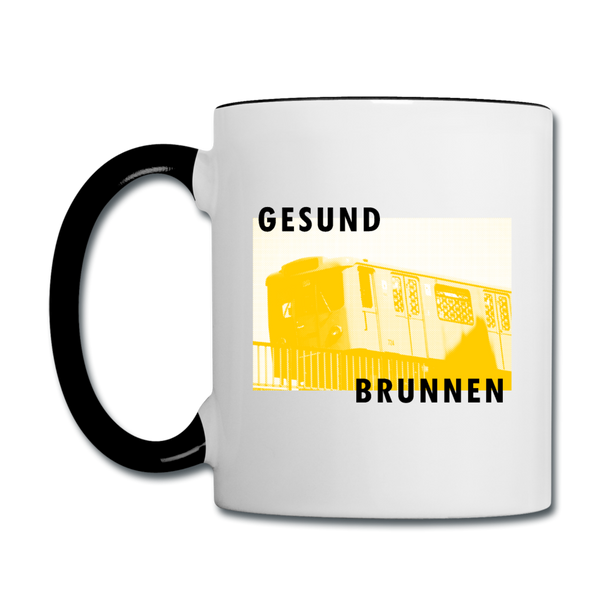 Gesundbrunnen Metro - Tasse zweifarbig - white/black