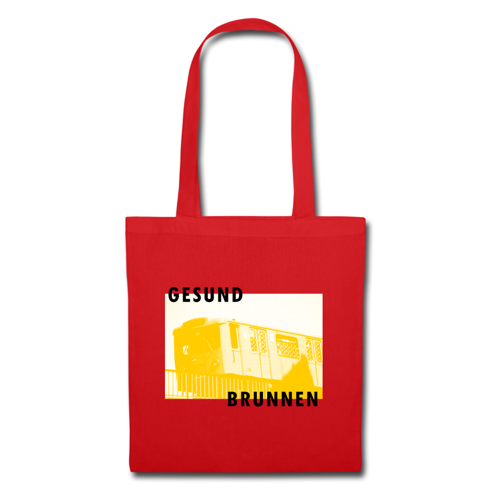 Gesundbrunnen Metro - Stoffbeutel - red