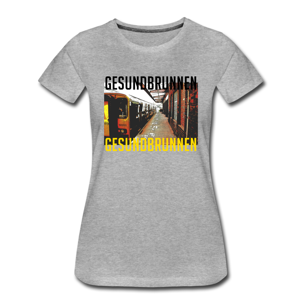 Gesundbrunnen - Frauen Premium T-Shirt - heather grey