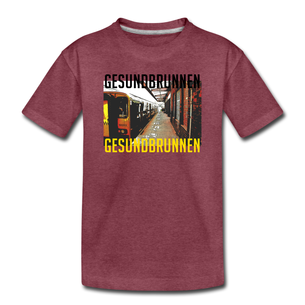 Gesundbrunnen - Kinder Premium T-Shirt - heather burgundy