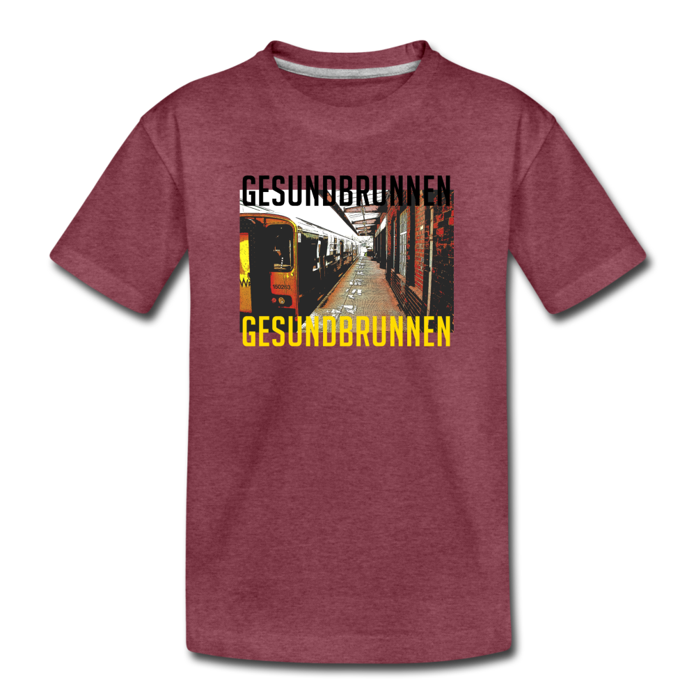 Gesundbrunnen - Teenager Premium T-Shirt - heather burgundy
