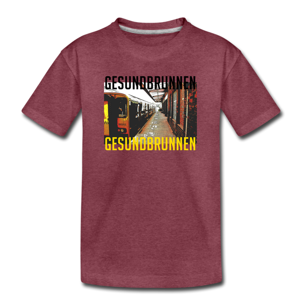 Gesundbrunnen - Teenager Premium T-Shirt - heather burgundy