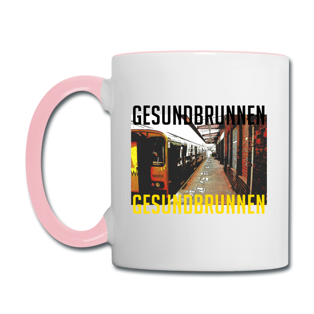 Gesundbrunnen - Tasse zweifarbig - white/pink