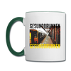 Gesundbrunnen - Tasse zweifarbig - white/dark green