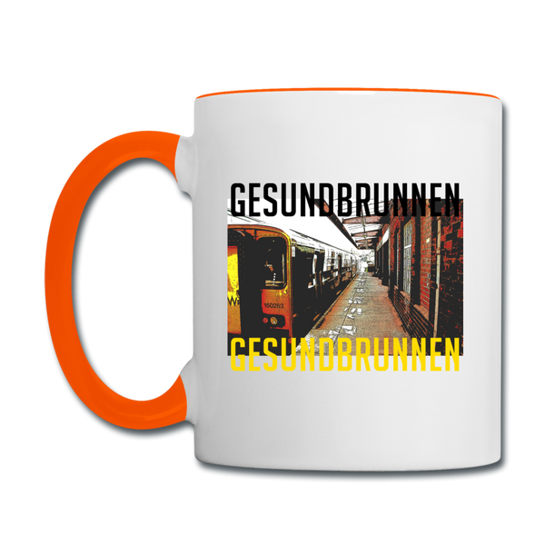 Gesundbrunnen - Tasse zweifarbig - white/orange