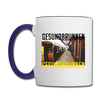 Gesundbrunnen - Tasse zweifarbig - white/cobalt blue