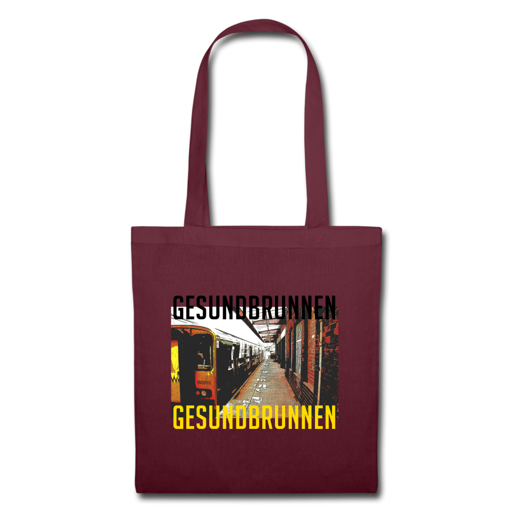 Gesundbrunnen - Stoffbeutel - burgundy