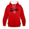 F'hain - Kontrast Hoodie - red/white