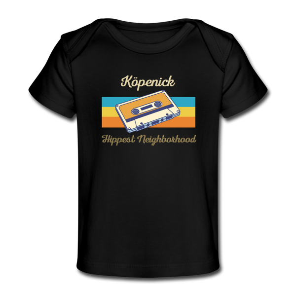 Köpenick Hippest Neighborhood - Baby Bio T-Shirt - black