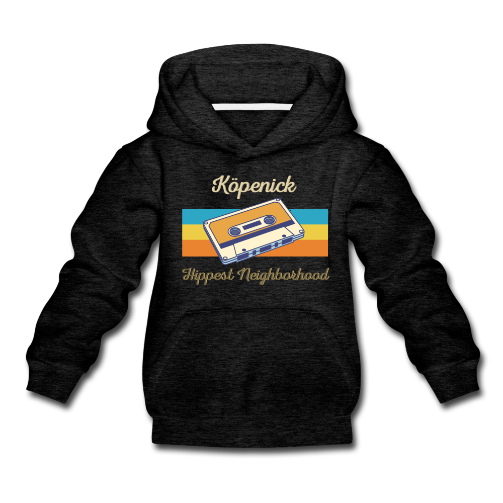 Köpenick Hippest Neighborhood - Kinder Premium Hoodie - charcoal grey