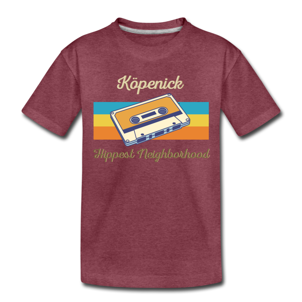 Köpenick Hippest Neighborhood - Teenager Premium T-Shirt - heather burgundy
