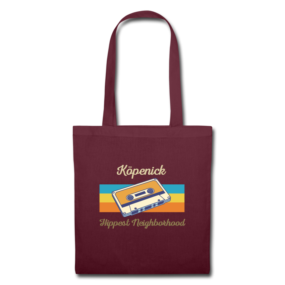 Köpenick Hippest Neighborhood - Stoffbeutel - burgundy