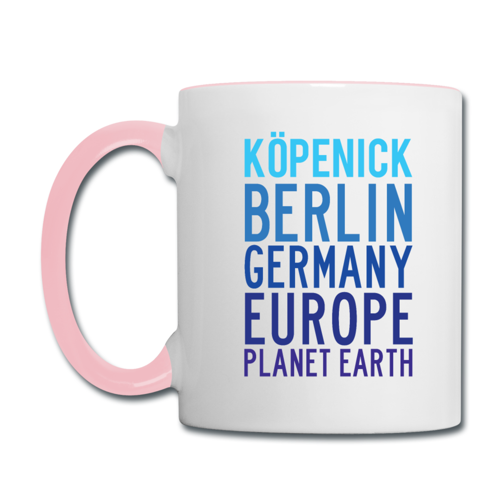 Köpenick Planet Earth - Tasse zweifarbig - white/pink