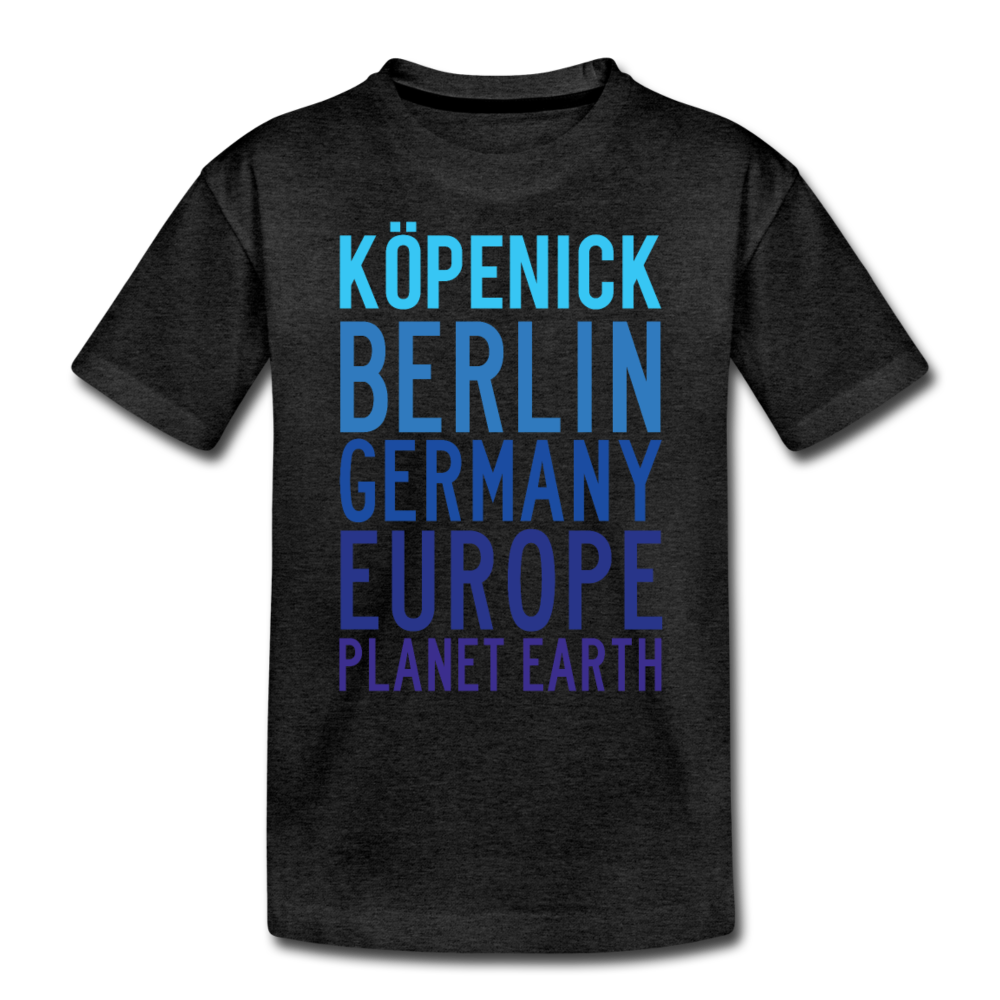Köpenick Planet Earth - Teenager Premium T-Shirt - charcoal grey