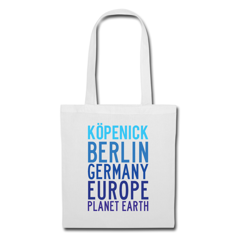 Köpenick Planet Earth - Stoffbeutel - white