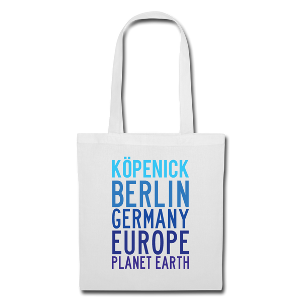 Köpenick Planet Earth - Stoffbeutel - white