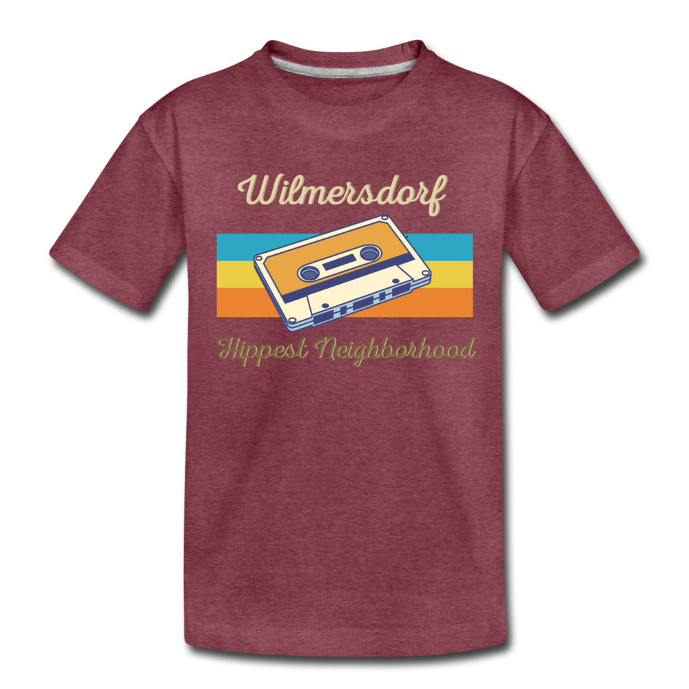 Wilmersdorf Hippest Neighborhood - Teenager Premium T-Shirt - heather burgundy