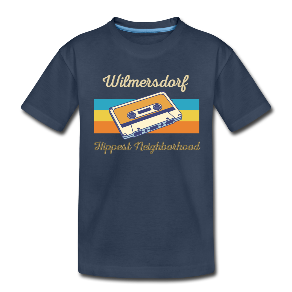 Wilmersdorf Hippest Neighborhood - Kinder Premium T-Shirt - navy